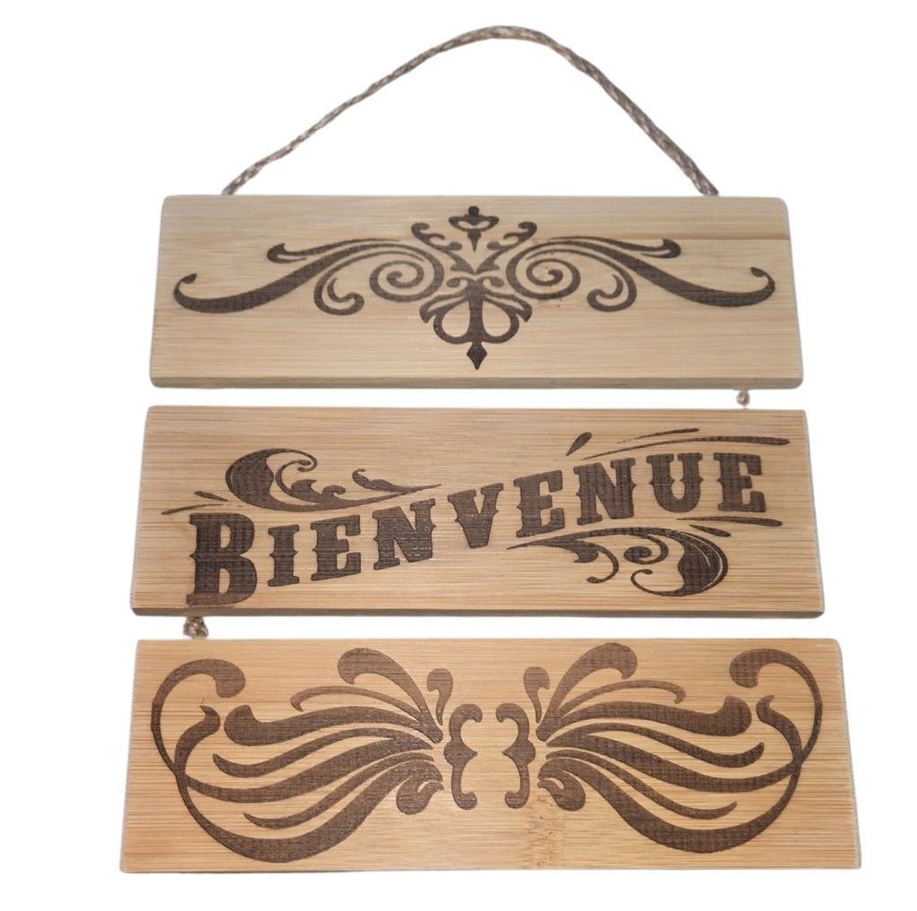 Panneau 3 Sections (Bienvenue)